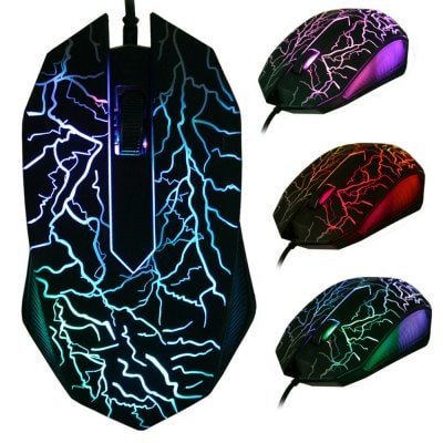LED Optical 3 Buttons 3D USB Wired Gaming Game Mouse Pro Gamer Computer Mice 2