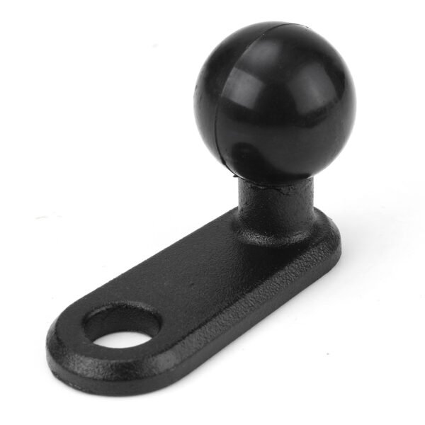 Black Mounts 2.25inch x 0.87inch Motorcycle Base With 11mm Hole and 1inch Ball 2