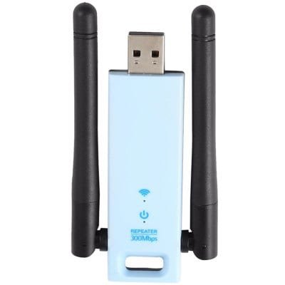 USB WiFi Repeater Wireless Extender 802.11N 300M External Dual Antenna 2