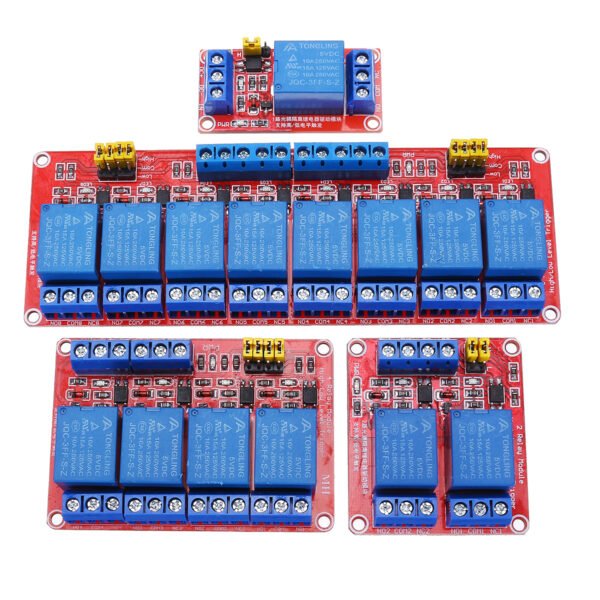 5V 1 / 2 / 4 / 8 Channel Relay High Low Level Optocoupler Module For PI 2